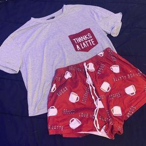 Medium coffee pajamas